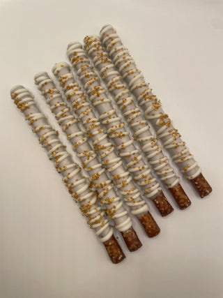 Bridal Themed Pretzel Rods - Get Inspired
