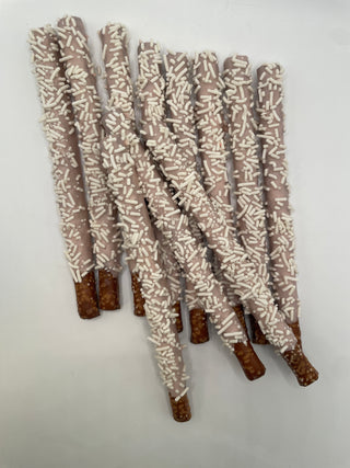 Bridal Themed Pretzel Rods - Get Inspired