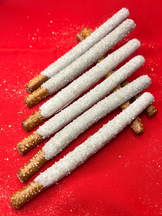 Bridal Themed Pretzel Rods - Get Inspired