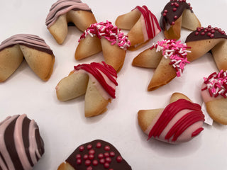 12 Love Moments - Dipped Fortune Cookies  DOZEN