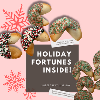 Christmas Dipped Fortune Cookies